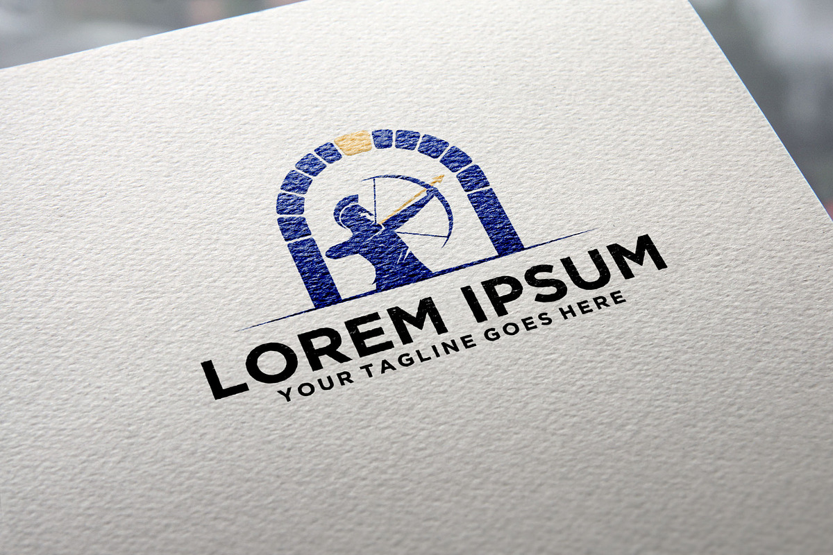 Archer Roman Soldier Keystone logo, a Branding & Logo Template by REDVY CREATIVE