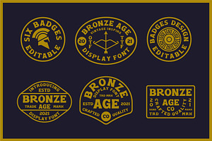 Bronze Age - Display Font