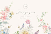 Vintage Floral Bundle, an Object Illustration by studioequinox (Thumbnail 55 of 65)