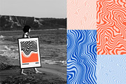 Distorted Lines Patterns, a Pattern Graphic by Briddy (Thumbnail 4 of 8)