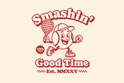Tennis Illustration Retro Tshirt, a Branding & Logo Template by muhisya (Thumbnail 2 of 3)