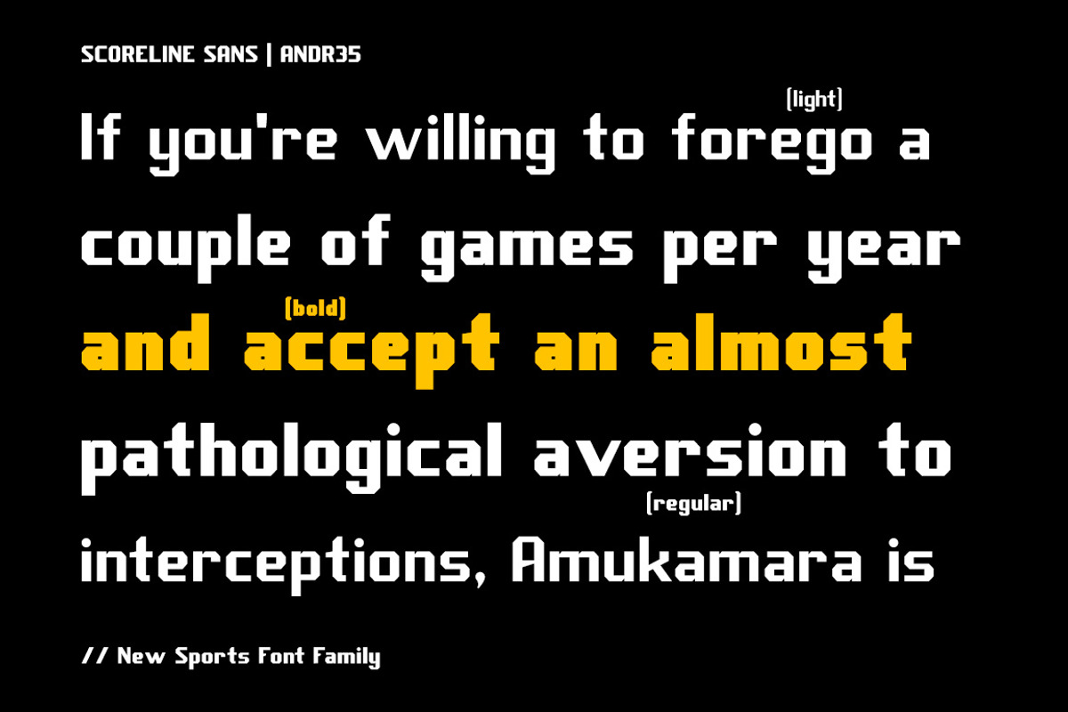 Scoreline Sports Font Family, a Slab Serif Font by ANDR35 (Photo 3 of 9)