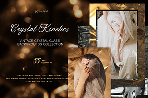Crystal glass vintage backgrounds