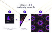 Kaleidoscope/Mandala Maker, a Pattern Graphic by LazyCrazy (Thumbnail 4 of 8)