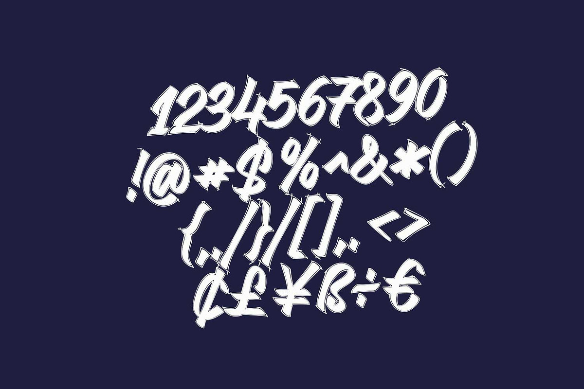 Boomba - Bold Brush Script Font, a Blackletter Font by Ridha-38.lineart (Photo 13 of 15)