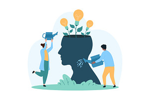 Creative business idea growth, a Person Illustration by Flashvector