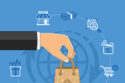 Online Shopping and Delivery Concept, a Technology Illustration by TAlex (Thumbnail 4 of 7)