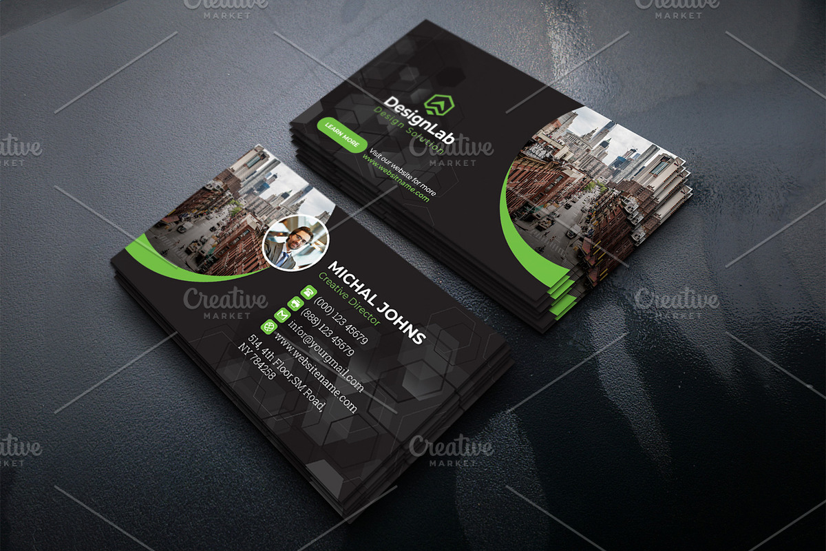 Business Cards, a Business Card Template by DesignsLab (Photo 4 of 4)