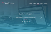 Sanderiana One-Page Portfolio - PSD, a Landing Page Template by Radian (Thumbnail 2 of 2)
