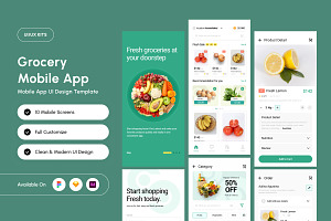 Fresh Market Delivery Mobile UI, an App Template by twinstd
