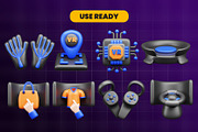 VR 3d Icon Pack, an Object 3D Model by Ui Stock (Thumbnail 4 of 6)