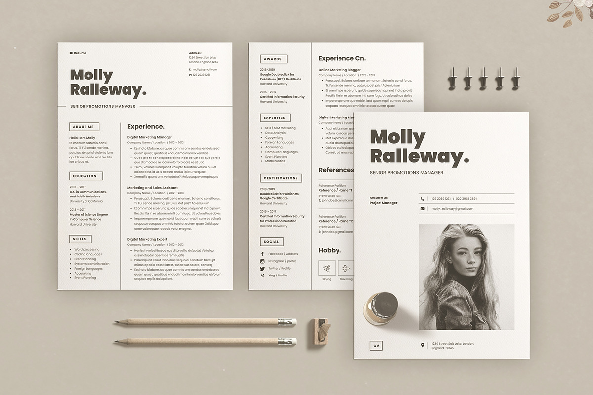 Resume Template Cv, a Resume Template by Estartshop (Photo 1 of 7)