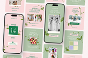 Spring Wedding Instagram Templates, a Social Media Template by Supanium Studio (Thumbnail 5 of 5)