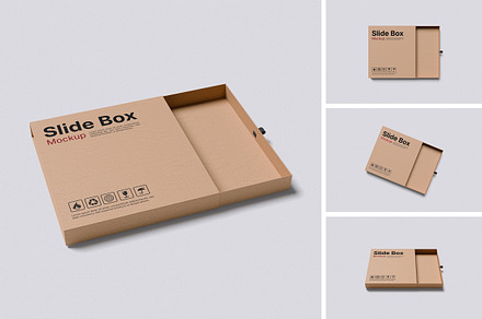 SLIDE BOX MOCKUP, a Packaging Mockup by swsi-studio