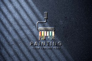 Paint brush vintage style logo, a Branding & Logo Template by SD 22