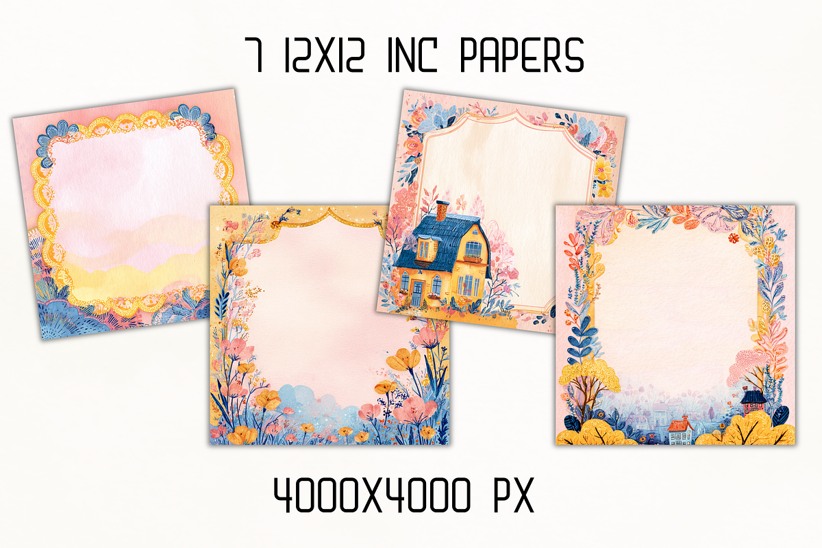 Whimsy Pastoral Spring & Easter Set, a Decorative Illustration by GiraffeCreative (Photo 12 of 21)