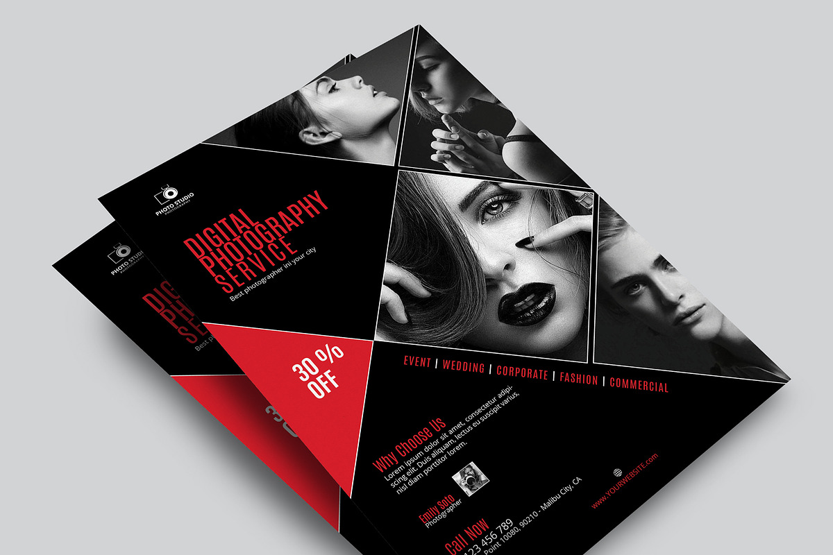 Photography Flyers / Ads Template, a Flyer Template by adekfotografia (Photo 5 of 10)