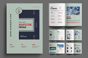 New Architecture Portfolio Template, a Brochure Template by MightyDesign
