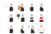 Male chef character kit, a Work Illustration by Volha Hlinskaya (Thumbnail 4 of 5)