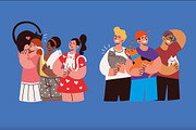 Person With Pet Illustration Set, a Person Illustration by studiogstock (Thumbnail 3 of 3)