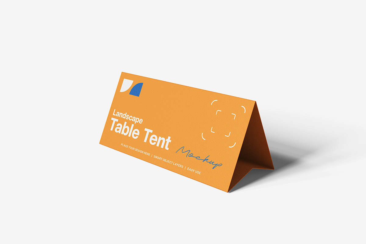 Landscape Table Tent Mockup, a Product Mockup by Indah (Photo 2 of 6)