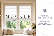 Double Roman Blind Curtain Mockup, a Household Mockup by Mie Mockup Studio (Thumbnail 1 of 7)
