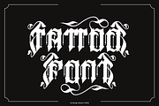 Jewal Glasmor - Tattoo Font, a Blackletter Font by QR Design Studio (Thumbnail 4 of 14)