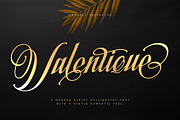 Valentique - Romantic calligraphy, a Script Font by Letterara (Thumbnail 1 of 15)
