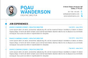 Clean Resume/CV, a Resume Template by DesignGhar (Thumbnail 3 of 4)