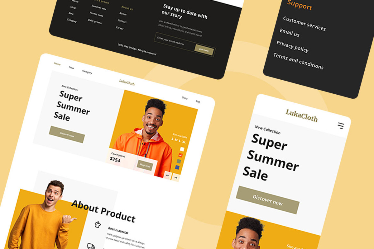 ecommerce Web Design, a Wireframe Template by INSPR STD (Photo 3 of 6)