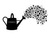 Floral Watering Can Design Bundle, an Illustration by Gaye Art (Thumbnail 16 of 31)