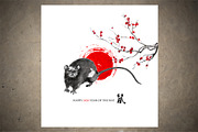 Rats Sumi-e, an Animal Illustration by StabuLaRasa illustration (Thumbnail 12 of 18)