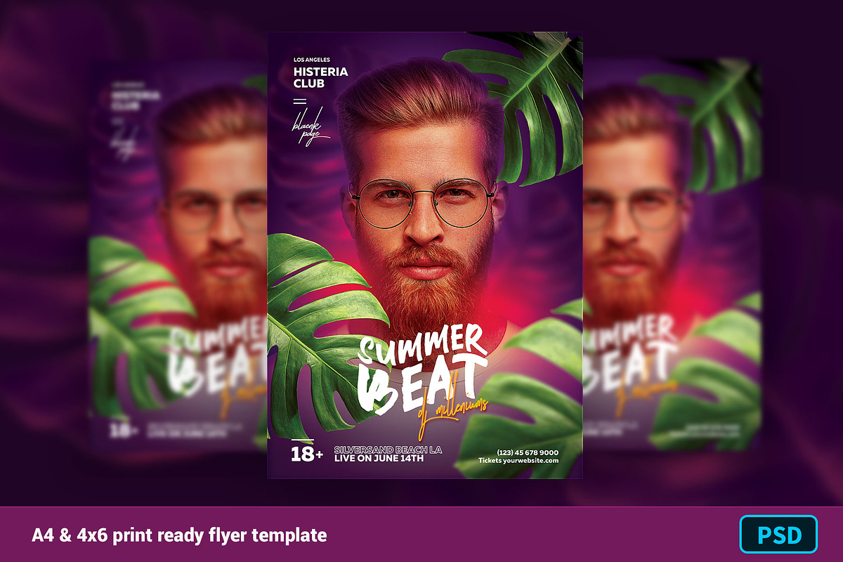 Summer Party DJ Flyer, a Flyer Template by Bornx Design (Photo 1 of 3)
