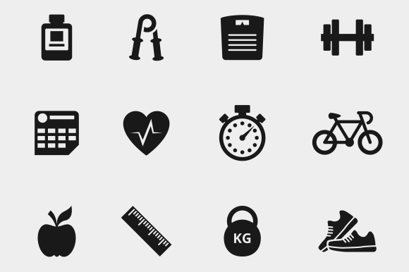 Fitness Simple Icons