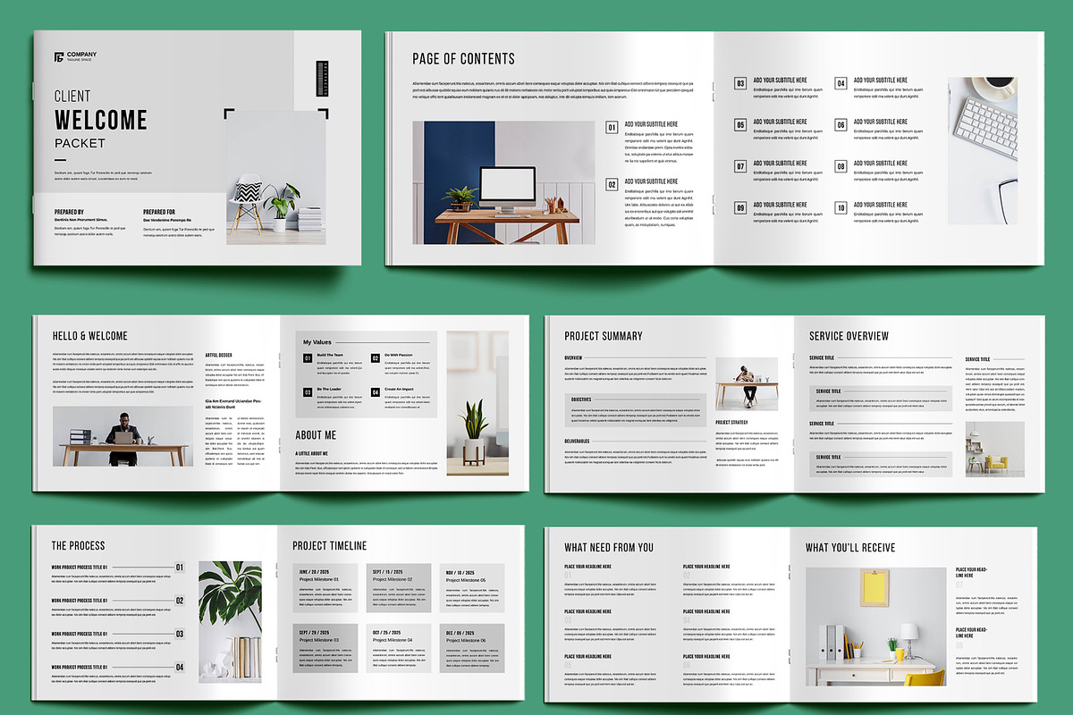 Client Welcome Packet Template, a Brochure Template by MightyDesign (Photo 1 of 6)