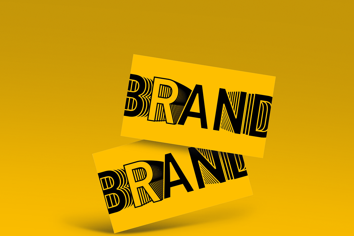 6 brand typography style poster art, a Poster Template by NJ Himel (Photo 1 of 6)