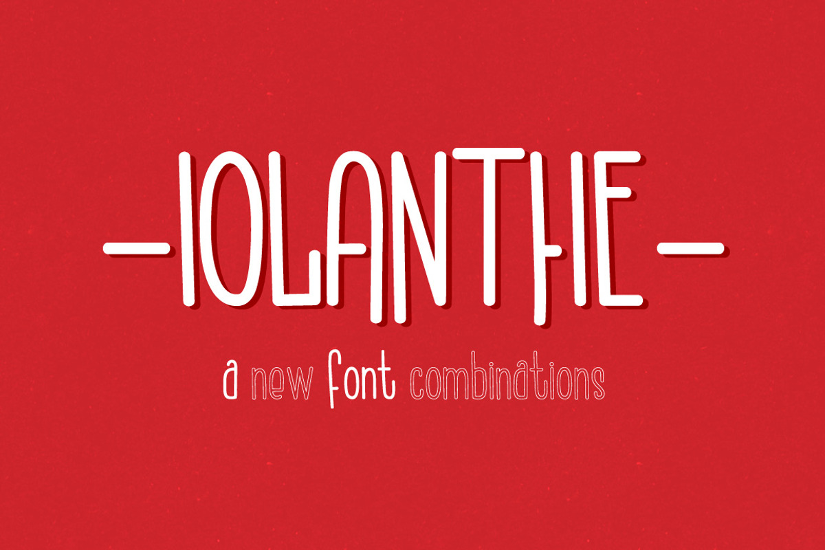 Iolanthe. Retro Handwritten Font.