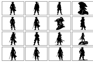 Pirates Silhouette Vector for T-Shir, a Person Illustration by Unique Design Team