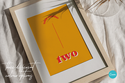 Colorful Retro Wedding Table Number, an Invitation Template by StudioVonBraitenberg (Thumbnail 4 of 7)