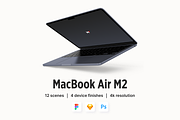 MacBook Air M2 Mockups, an iPhone Mockup by 360 Mockups (Thumbnail 1 of 11)