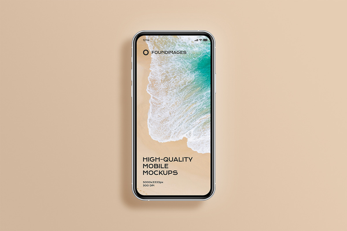 72 iphone device mockup bundle, an iPhone Mockup by FoundImages (Photo 58 of 84)