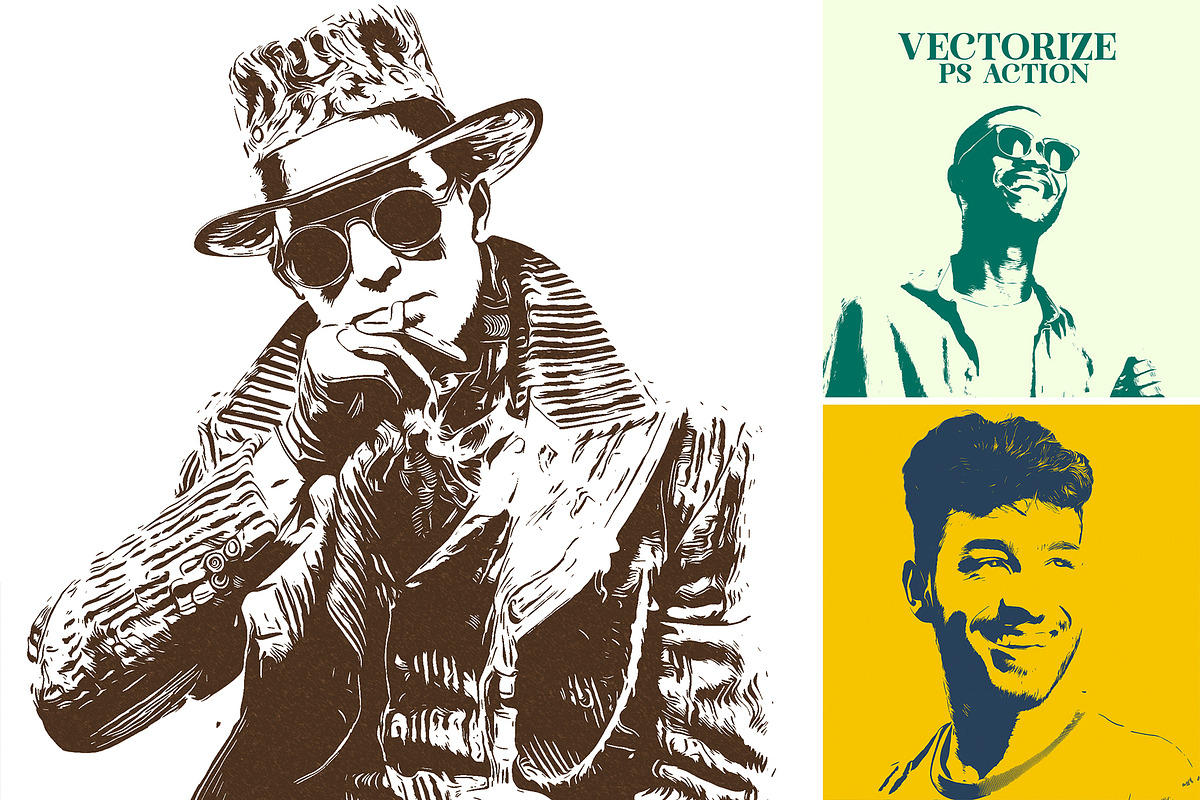 Vectorize PS Action, an Action Add-On by INTENTFX (Photo 1 of 8)