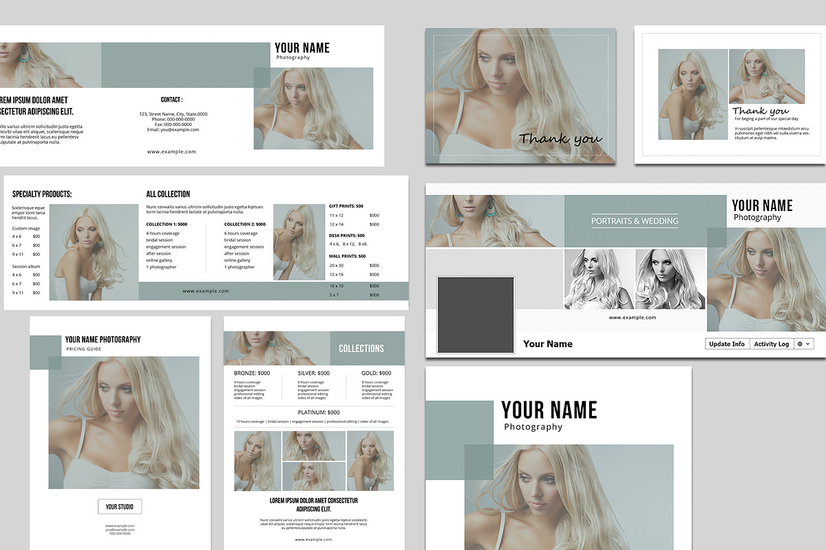 Markerting Set For Photographer-V03, a Brochure Template by Template Shop (Photo 2 of 7)