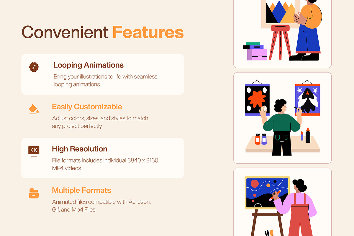 Animated Creative Illustrations, a Decorative Illustration by Brickclay (Photo 3 of 5)