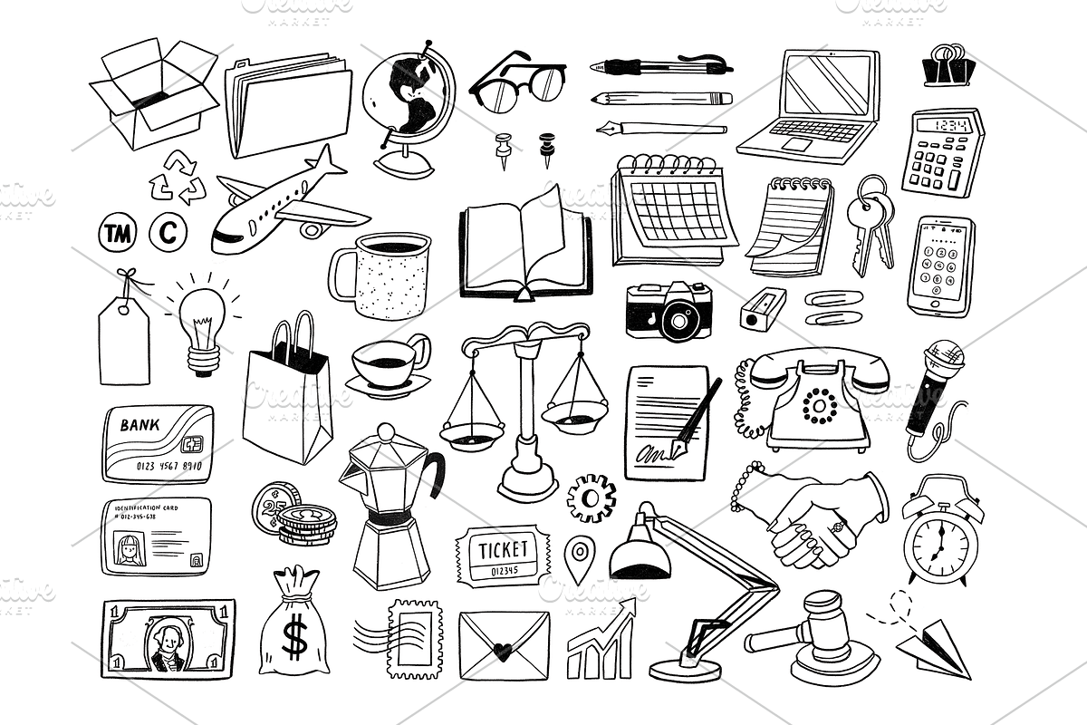 Hand Drawn Business Illustrations, a Finance Illustration by rabeccky (Photo 2 of 3)