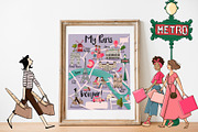 Your map creator Paris, a Decorative Illustration by Marine art (Thumbnail 4 of 4)