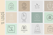 Greenfarm Rustic Font Logos Doodles, a Sans Serif Font by LABFcreations (Thumbnail 9 of 17)