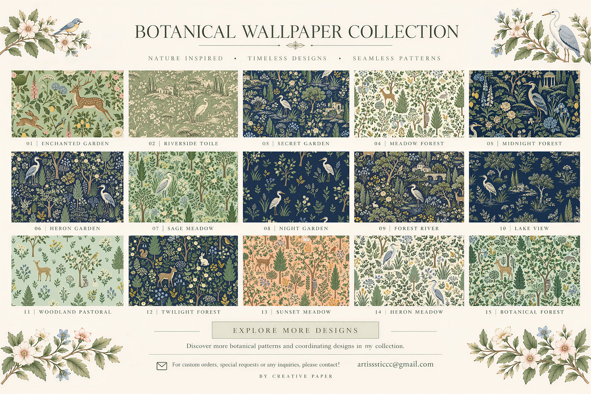 Exotic Garden I Mint Wallpaper, a Wallpaper Graphic by by creative paper (Photo 13 of 15)
