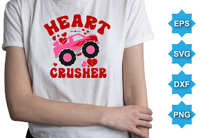 Heart Crusher T-Shirt SVG