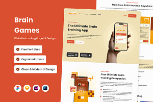 Focus - Brain Games Landing Page